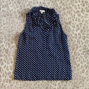 Ruffle collar tank top